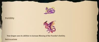 Fertility message screencap.png (372 KB) Fertility being used on a dragon