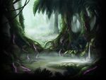Background artwork of the Jungle.