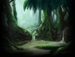 Retired version of the Jungle background art.