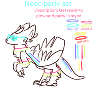 Neon party concept by GAMERGRENINJA123