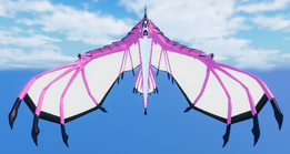 Flying front view