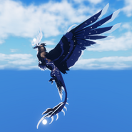 Flying side view