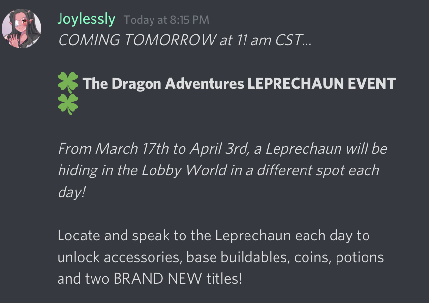 Leprechaun Event Dragon Adventures Wiki Fandom