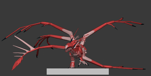 Rigged model front view