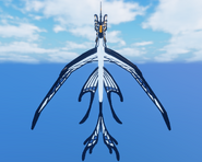 Flying front view
