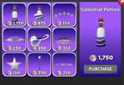 The meteor shower event shop.