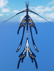 Flying front view