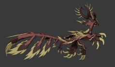 Rigged model side view
