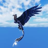 Flying side view