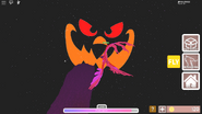 Pumpkin face in the sky during Egg Event