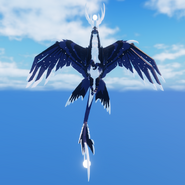 Flying front view