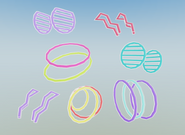 Neon Party theme accessories