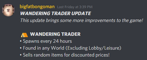 Wandering trader post