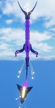 Flying front view