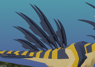 Fixed back fins
