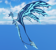 Flying side view