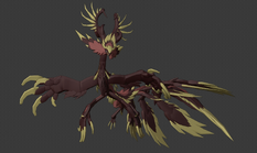 Rigged model front view