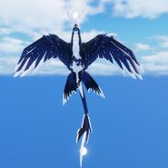 Flying front view