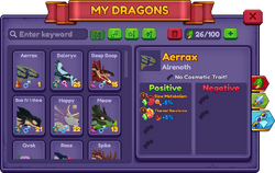Lair Selection Traits