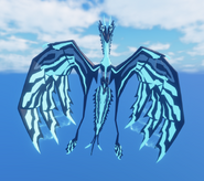 Flying front view
