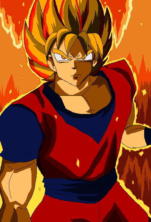 Super Saiyan God having a fire/flame theme to it is one of THE coolest  Dragon Ball design choices in my opinion : r/dbz