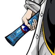 Doktor Myuu trzyma plany, które otrzymał od Raichiego.[2][3]