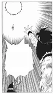 Goku ładujący Genki Damę w walce z Freezą.[29]
