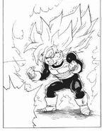 Gohan pierwszy raz kiedy użył Super Saiyanina.[17]