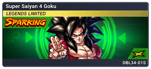 Super Saiyan 4 Goku (DBL34-01S), Characters, Dragon Ball Legends