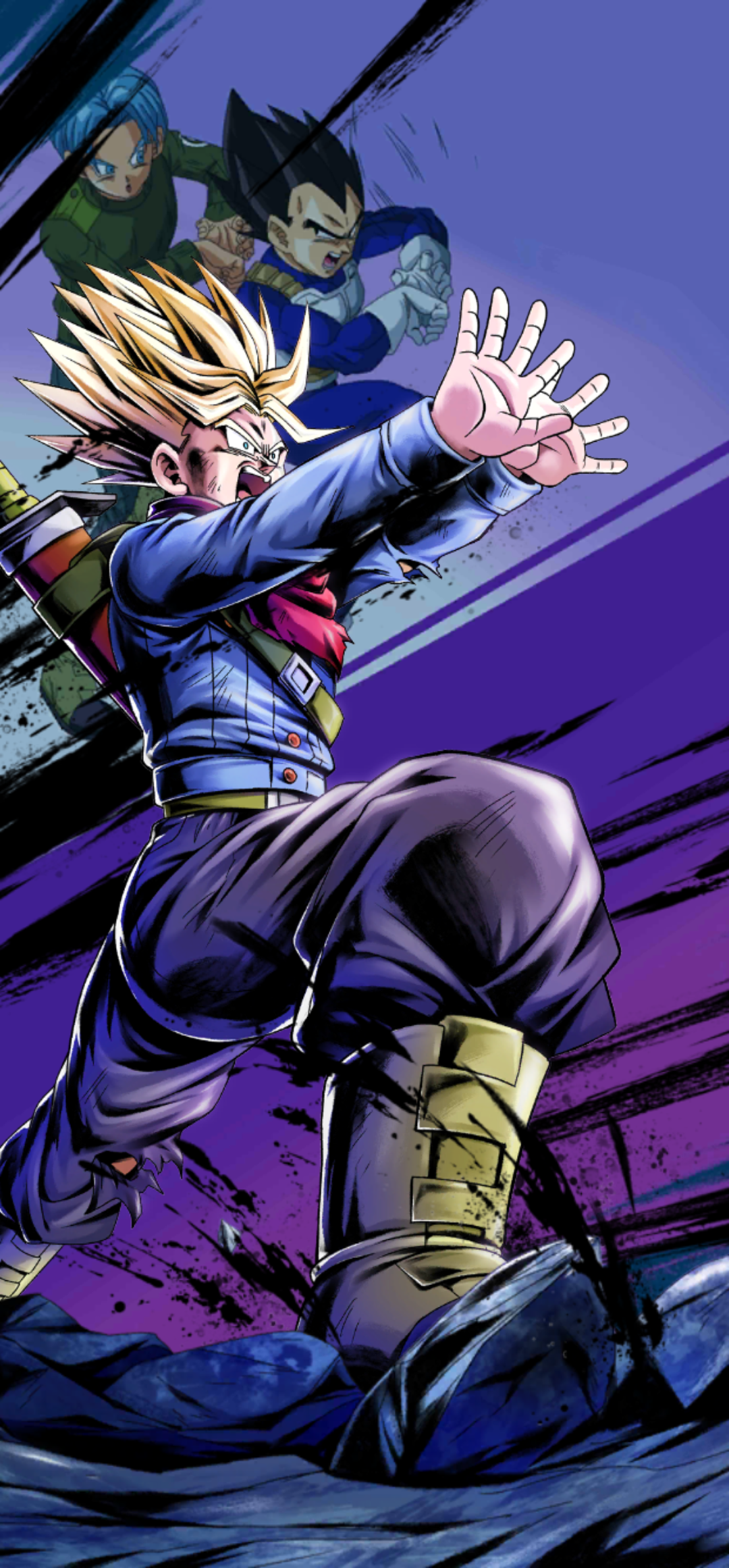 Event-Exclusive Super Saiyan 2 Trunks (Adult) Is Coming!], [Event-Exclusive Super Saiyan 2 Trunks (Adult) Is Coming!] Increase  damage inflicted by allies and more when returning to standby with this  Support
