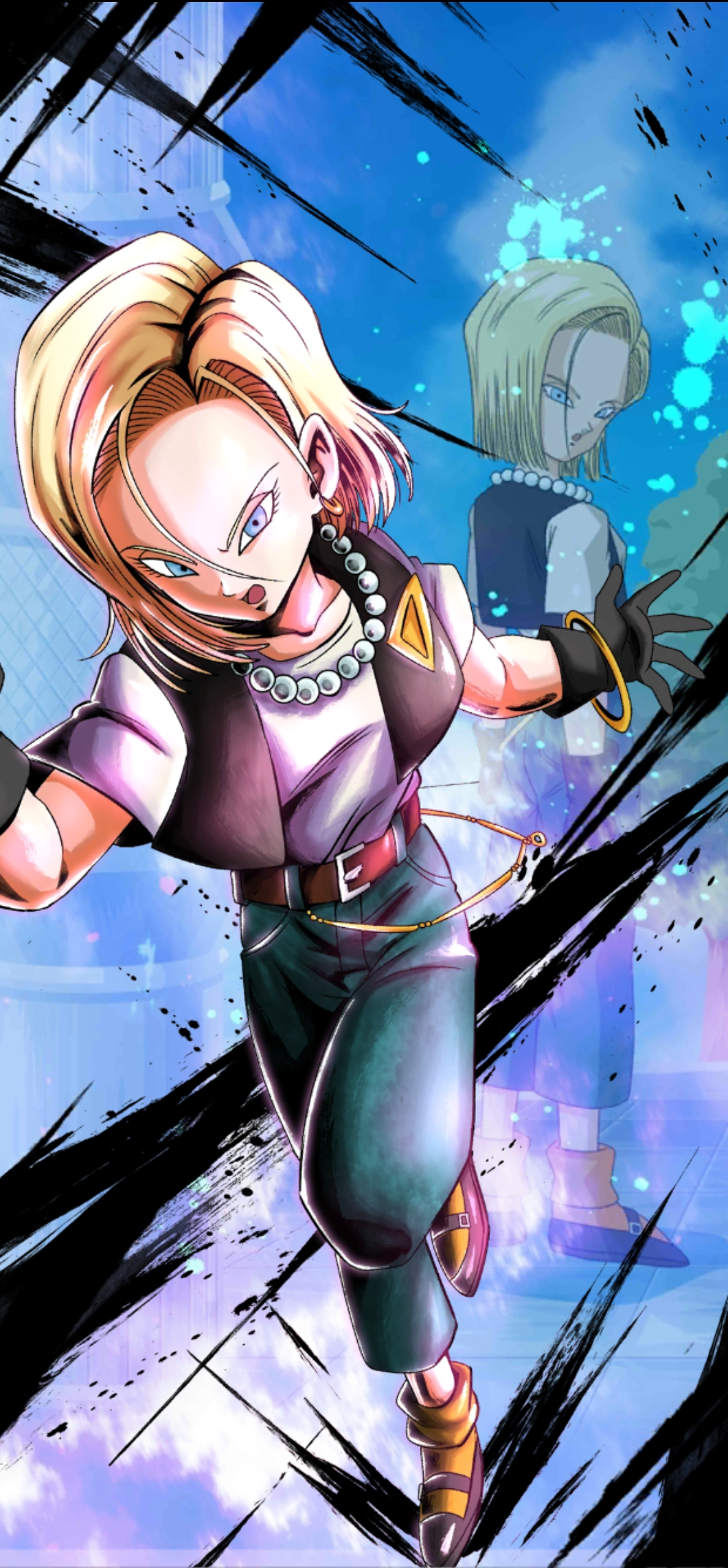 Android 18 Sp Blu Dragon Ball Legends Wiki Fandom