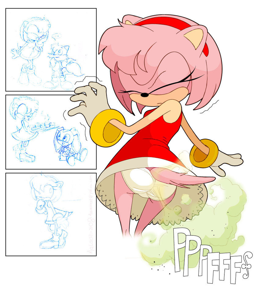 Amy Rose's Big Butt Farting Amy Rose's Farting Problem Hold in Yo...