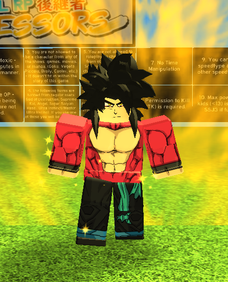 Super Saiyan Four Dragon Ball Rp Successors Wiki Fandom - how to turn super saiyan in roblox