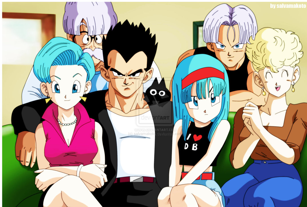 Vegeta, Bulma y Bra  Anime dragon ball super, Dragon ball super manga,  Anime dragon ball