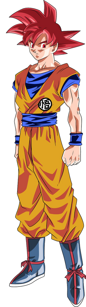 Goku Super Saiyan God Artwork by me, hope you like it ✌️ : r/dbz