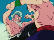 Ten shin han golpeado por Muten roshi