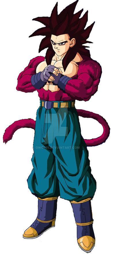 Why does Gogeta have red hair in his Super Saiyan 4 form whereas