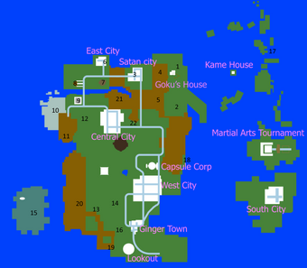 Map Dragon Ball Z Final Stand Wiki Fandom - all other worlds places roblox dragon ball z final stand youtube