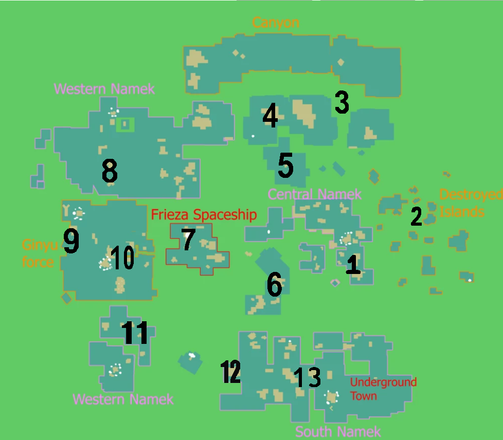 Map, Dragon Ball Z: Final Stand Wiki