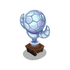 Silver Soccer Trophy
