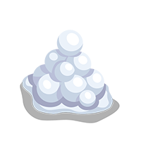 pile of snowballs clipart