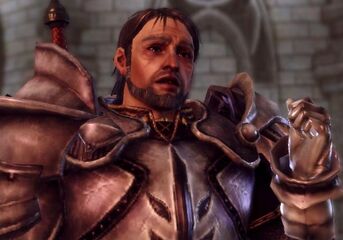 Knight-Commander Greagoir: "This initiate has scorned the Chantry and her vows. Take her to Aeonar."