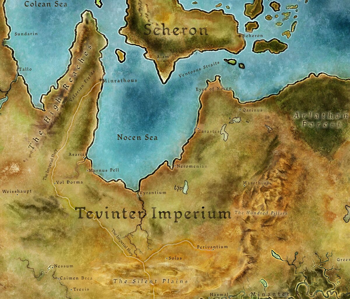 World map (Origins), Dragon Age Wiki