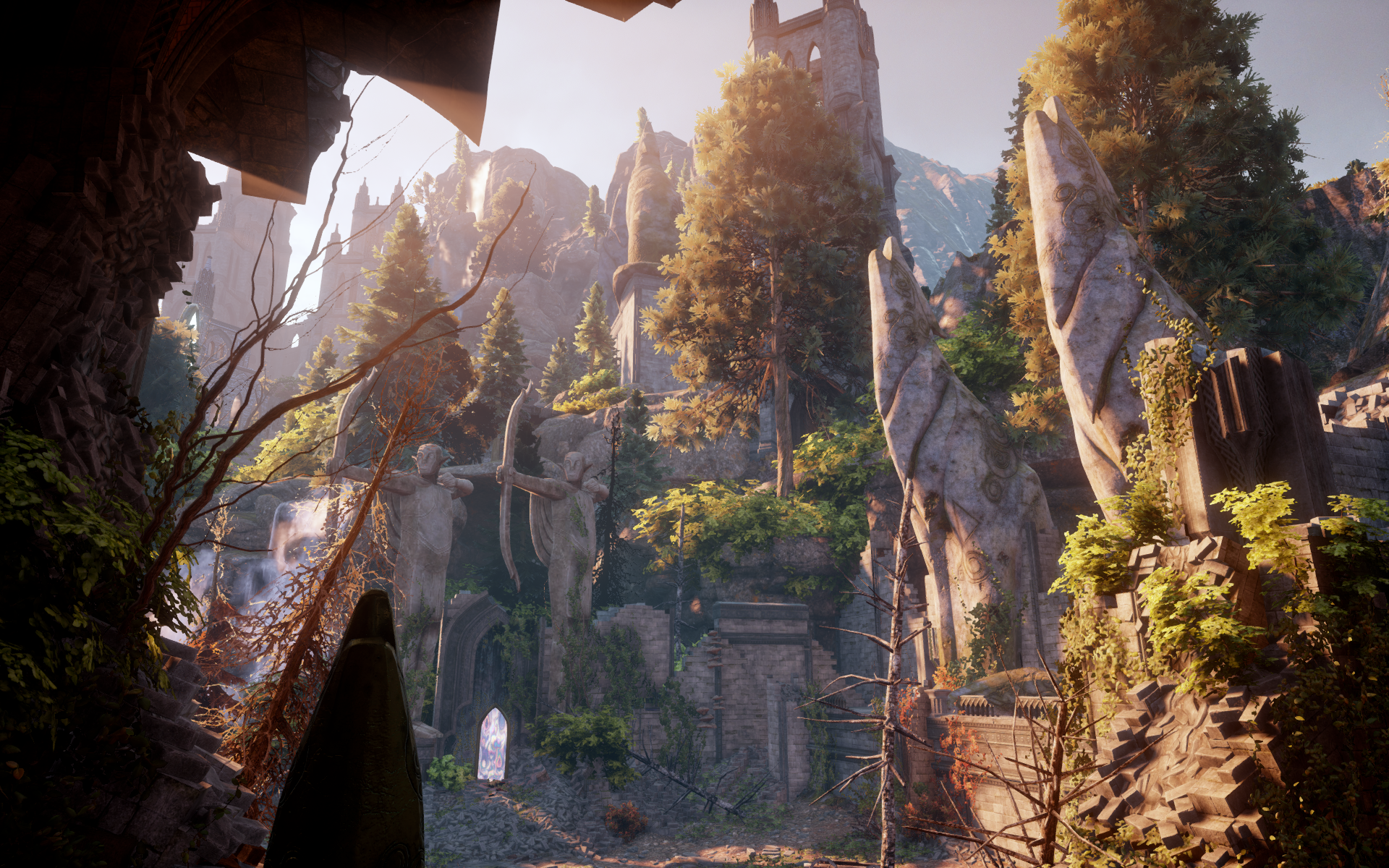 Final alternativo de Dragon Age Inquisition Trespasser: Requisitos: pegar  30 embriums, 50 raiz élficas e dar 200 pulinhos no ponto mais alto do  Palácio, By Screenshots Aleatórias De Dragon Age Ltda.