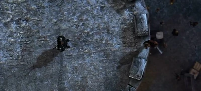 Kristoff cyril atop guard house