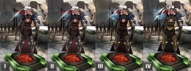 Tier progression of Flemeth in Heroes of Dragon Age