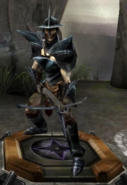 a Hurlock Bolter in Heroes of Dragon Age
