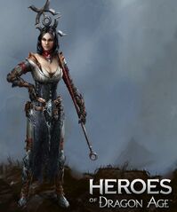 Artwork of Bethany from Heroes of Dragon Age