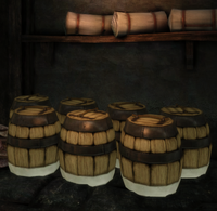 Barrels in general store