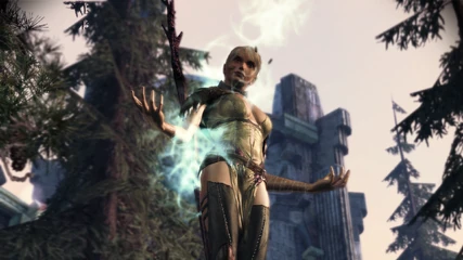 Encountering Velanna in the Wending Wood